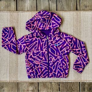 Nike Toddler Girls Full Zip Hoodie Sweatshirt 2T Allover Logo Print Top Athletic